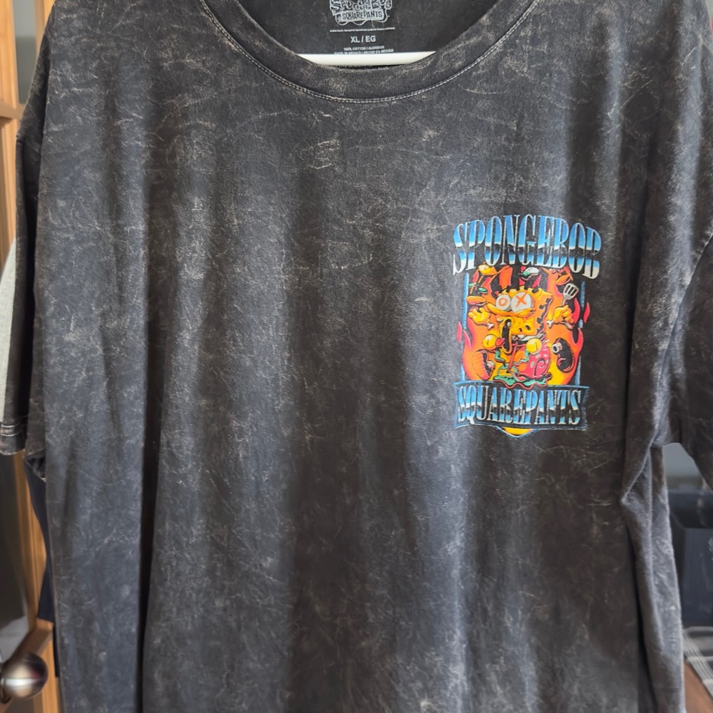 SpongeBob SquarePants Charcoal Graphic Tee